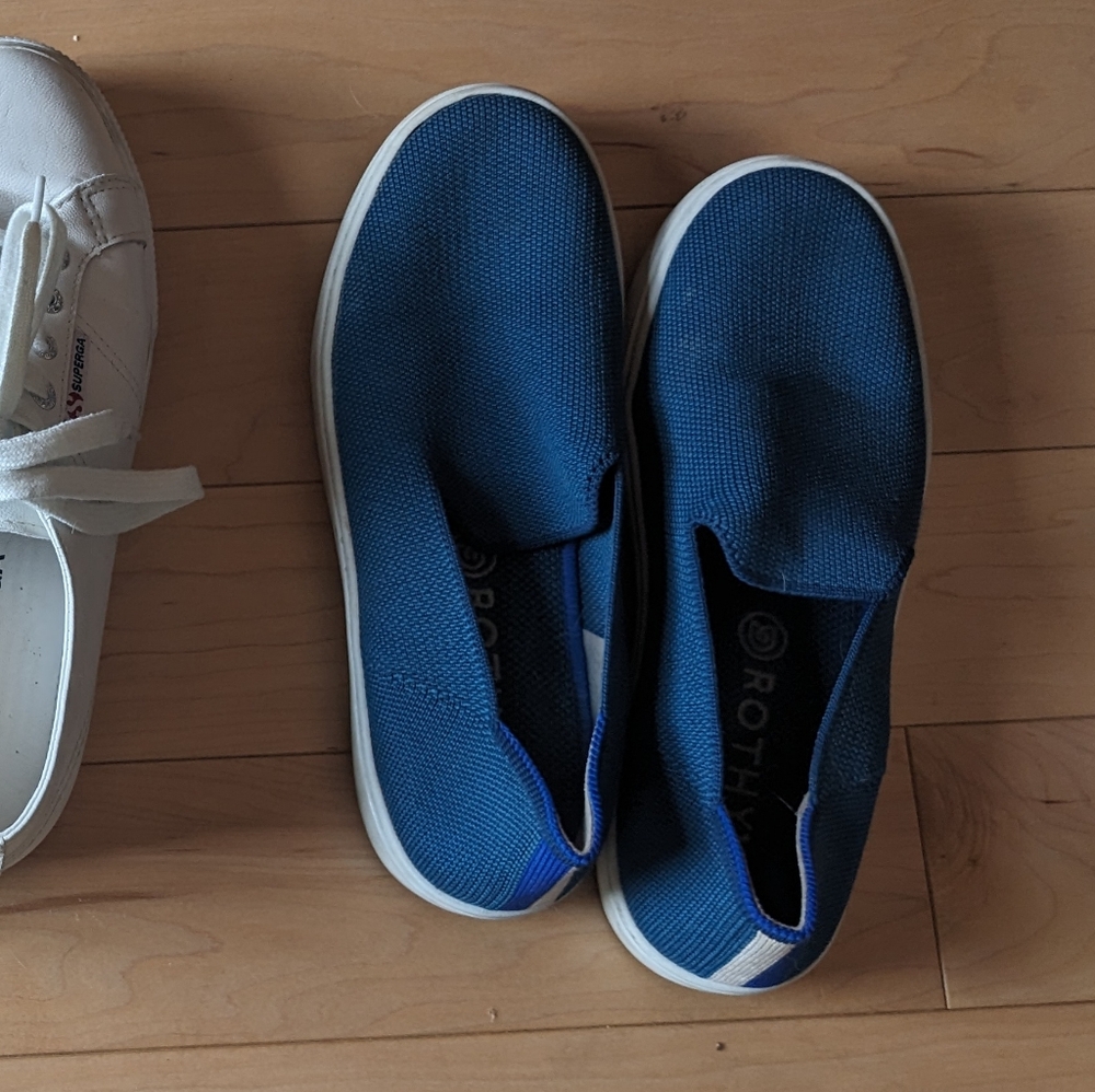 Rothy's The Original Slip On Sneaker | Teal Blue | Size 6.5